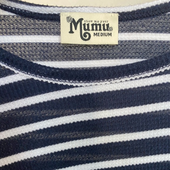 Show Me Your MuMu Striped Oversized Lounge Tunic - Picture 3 of 3